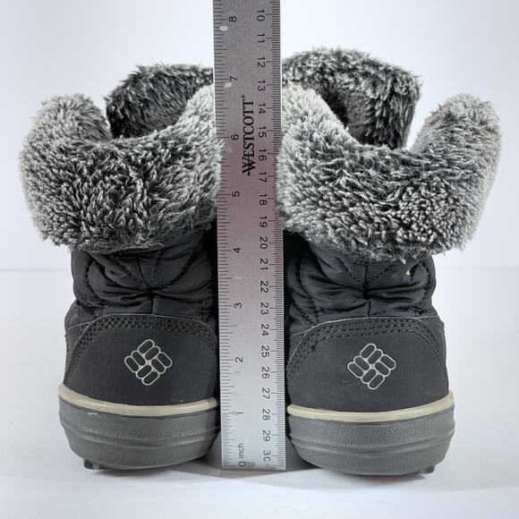Columbia Heavenly Women Sze 8.5 Black Shorty Omni Heat Snow Boots Outdoor Winter - Picture 9 of 12